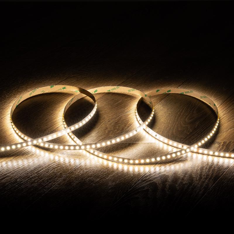 Immagine di Bobina Striscia LED 24V SMD 120 LED/m Lunga Distanza 10W/m 1250lm/m Larga 10mm IP20 Taglio 5cm