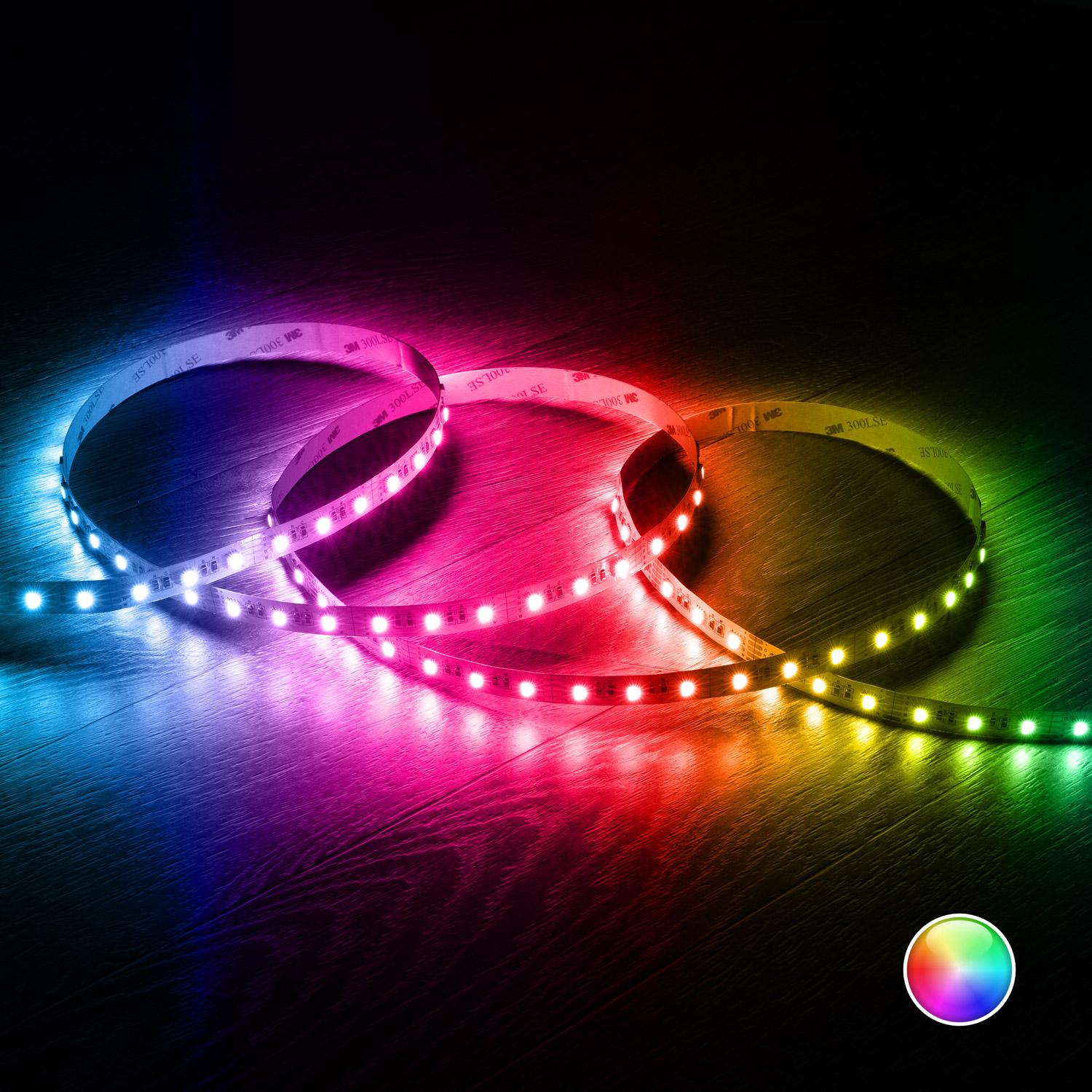 Taśma Led 12V RGBW SMD 60 LED/m 5m 10W/m Szerokość 12mm Cięcie 5cm IP20 - widok 3
