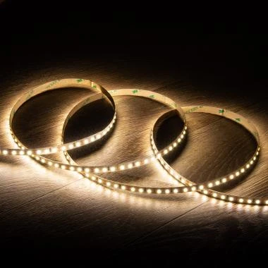 Ruban LED 12V SMD 120 LED/m 5 m 10 W/m 1 000 lm/m Largeur 8 mm Coupe 2.5cm IP20