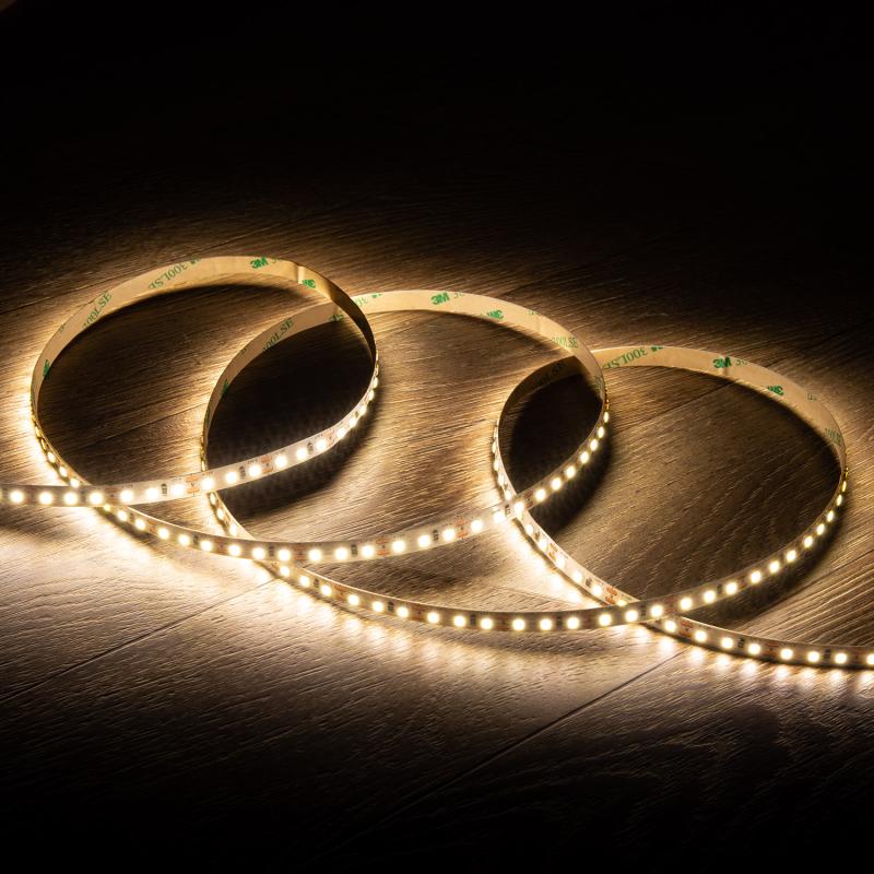Immagine di Striscia LED 12V SMD 120 LED/m 5m 10W/m 1000lm/m Larga 8mm IP20 Taglio 2,5cm