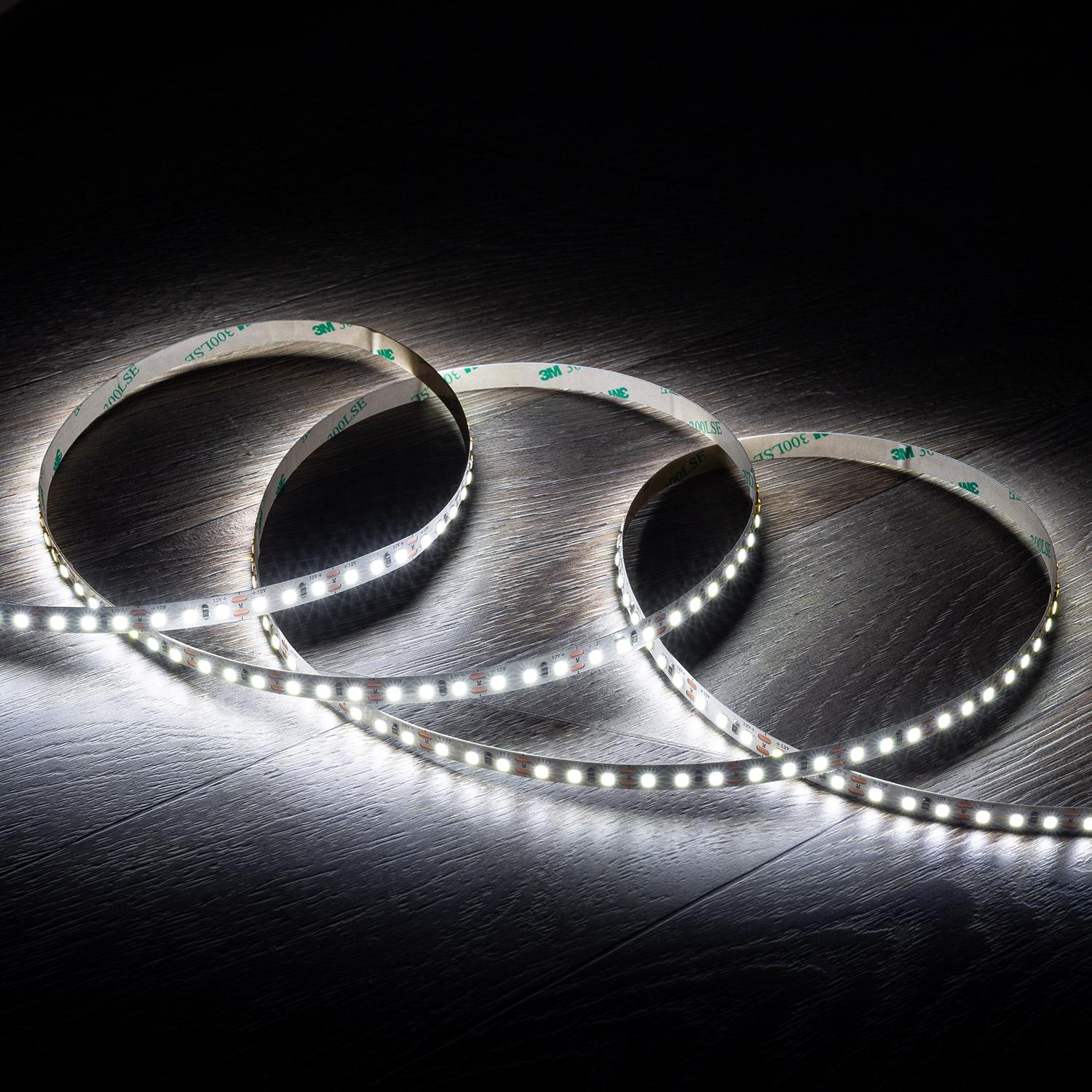 Taśma Led 12V SMD 120 LED/m 5m 10W/m 1000lm/m Szerokość 8mm Cięcie 2.5cm IP20 - widok 3