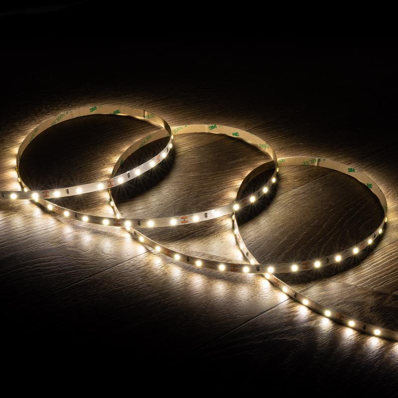 Afbeelding van Led Strip 12V SMD 60 LED/m 5m 5W/m 400lm/m Breedte 8mm te knippen om de 5cm IP20