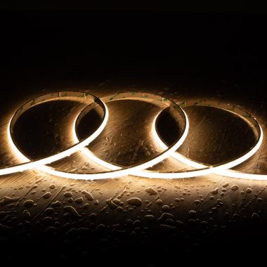 Ruban LED 24V WCOB 252 LED/m 5m 12W/m 1080lm/m Largeur 10mm FreeCut IP65 CRI90 SILICONE FLEX