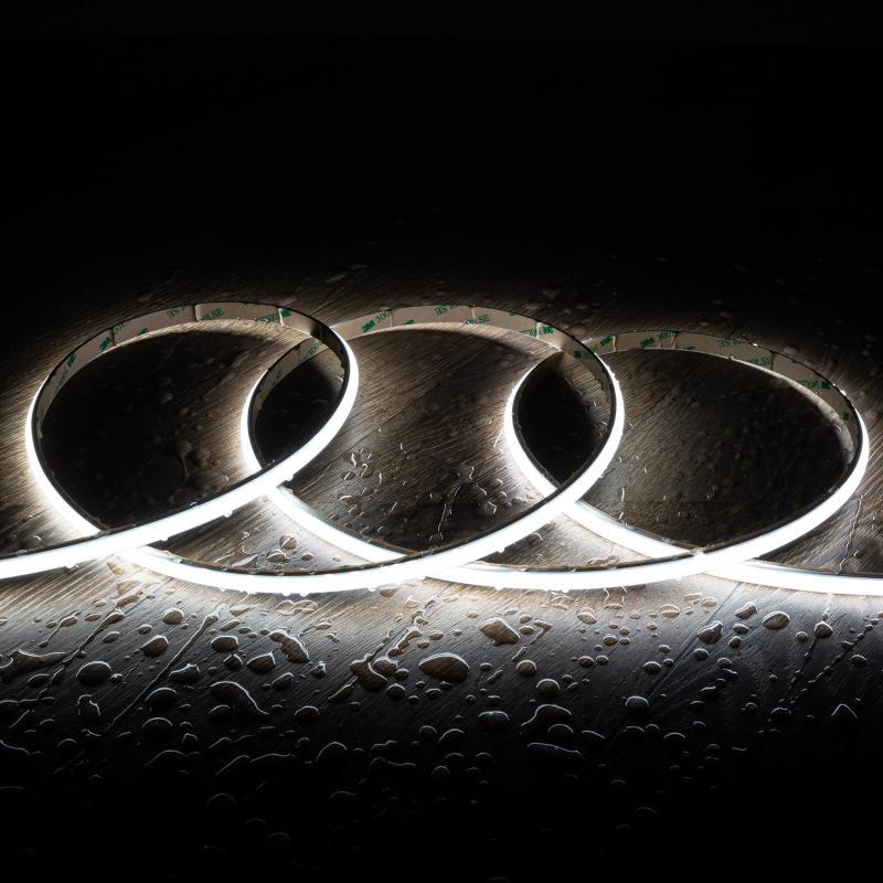 Afbeelding van Led Strip 24V WCOB 252 LED/m 5m 12W/m 1080lm/m Breedte 10mm FreeCut IP65 CRI90 SILICONE FLEX