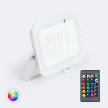 Projecteur LED 10W 120lm/W IP65 S3 3000K Non Noir Blanc chaud