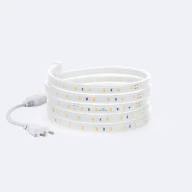 Image de Ruban LED Dimmable 220V SMD 60 LED/m Blanc Froid 6W/m 600lm/m Largeur 12mm Coupe 20cm IP65 Sur mesure