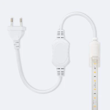 Image de Ruban LED Dimmable 220V SMD 60 LED/m Blanc Froid 6W/m 600lm/m Largeur 12mm Coupe 20cm IP65 Sur mesure