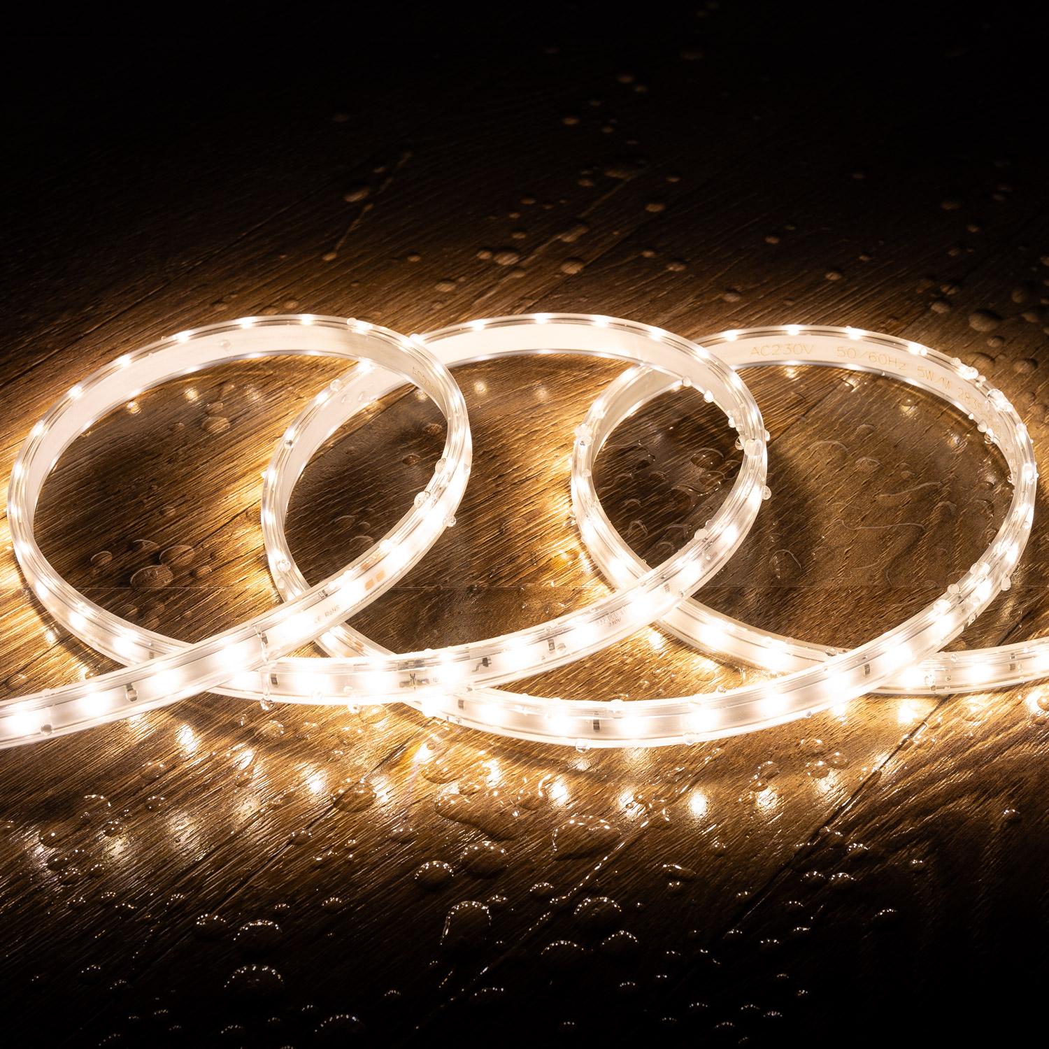 Taśma Led Ściemnialna 220V SMD 60 LED/m Neutralny Biały 6W/m 600lm/m Szerokość 12mm Cięcie 20cm IP65 Na wymiar - widok 3