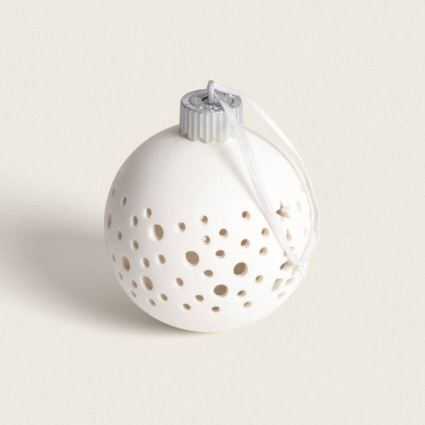 LED-Weihnachtskugel Porzellan mit Batterie Estella