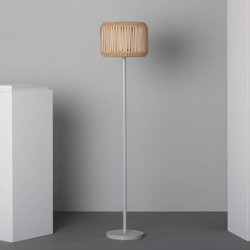 LED-Stehlampe Außen Metall Solar Nygala