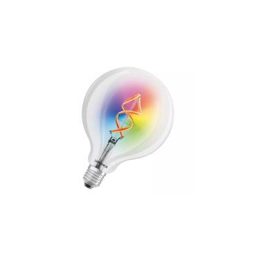 Produktfotografie: LED-Glühbirne Filament E27 4.5W 300 lm G125 WiFi RGBW LEDVANCE Smart+