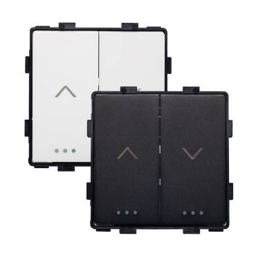 Schakelaar voor Automatische Jaloezieën met Pijlen Modern -Zwart