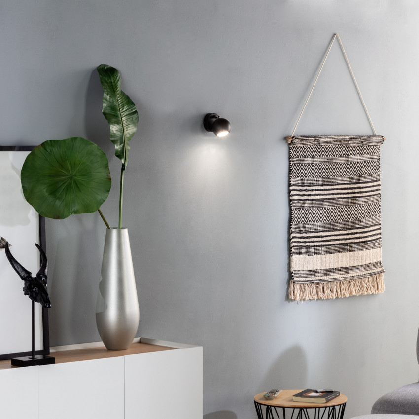 Foco Orientable Ates Negro