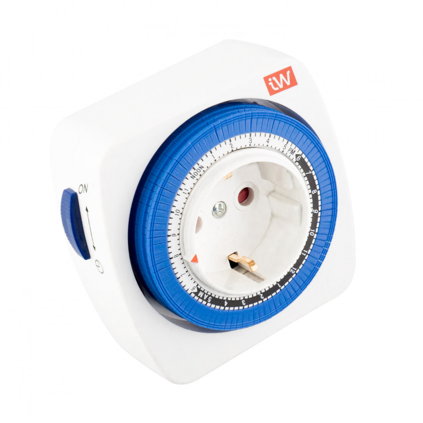 Compacte analoog timer met stekker 
