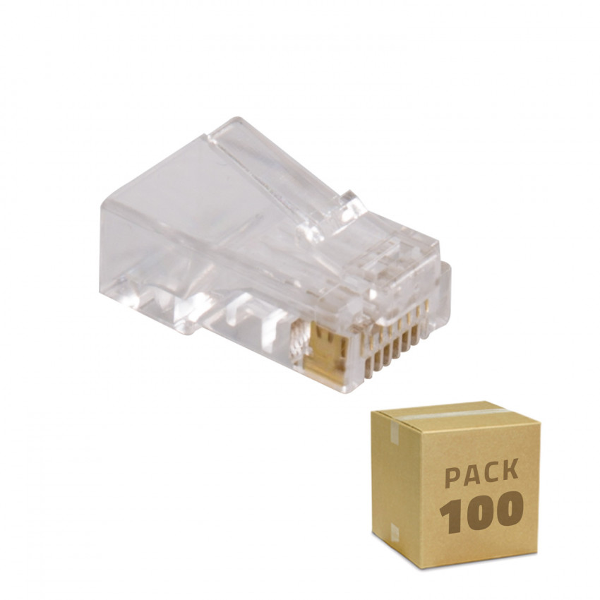 Pack 100 stuks RJ45 connector UTP