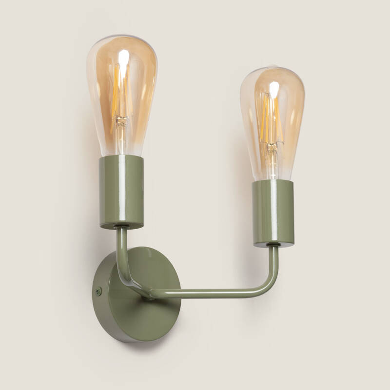 Wandlamp van Metaal Jayso 2 Spots