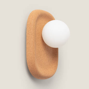 Foto van het product: Wandlamp Metaal en Kork Leshna