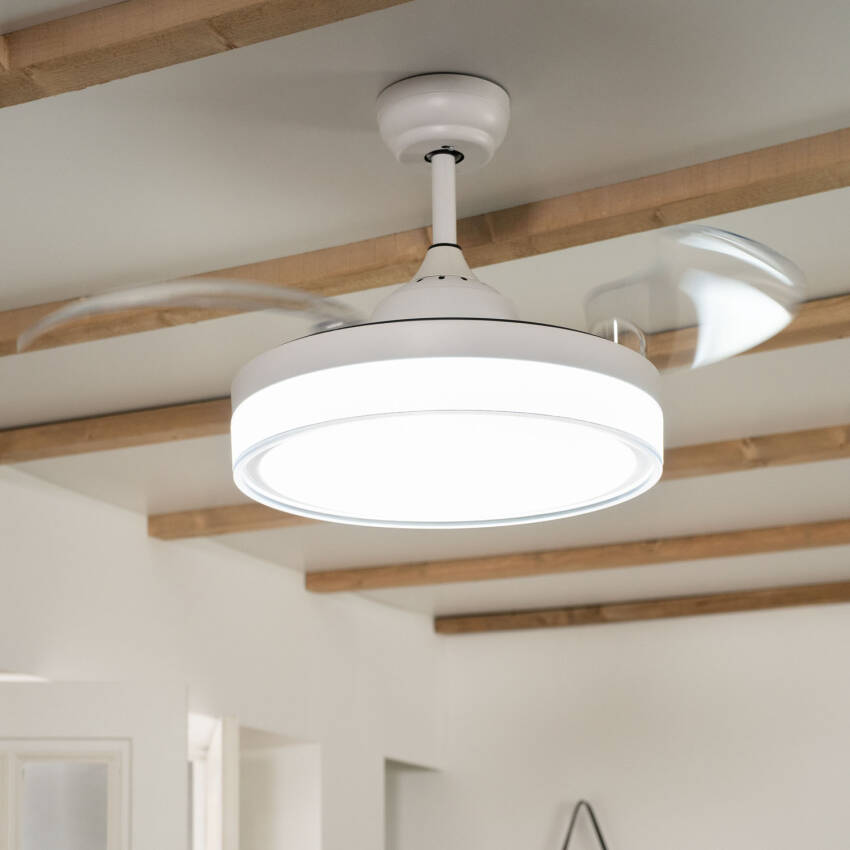 Stille Plafondventilator Caicos Wit 106cm Motor DC