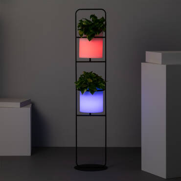 Staande Lamp Outdoor LED 5W RGB Plantenbak Ø30 cm Oplaadbaar IP65