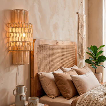 Foto van het product: Wandlamp Gevlochten Papier Masego L ILUZZIA