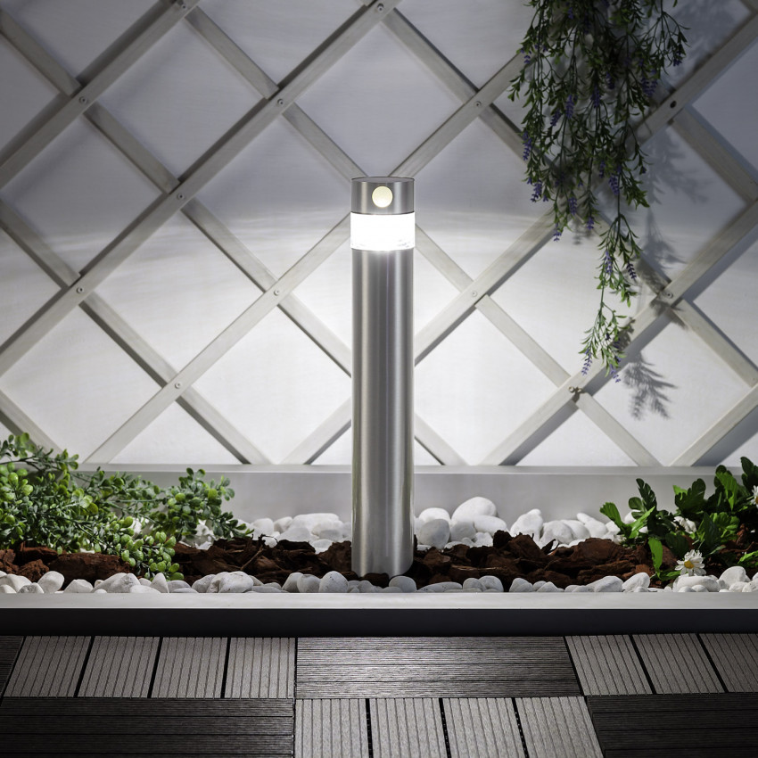 Productfotografie: Baken Solar Outdoor LED 1.5W 50cm met Bewegingsdetector  Inti Inox 