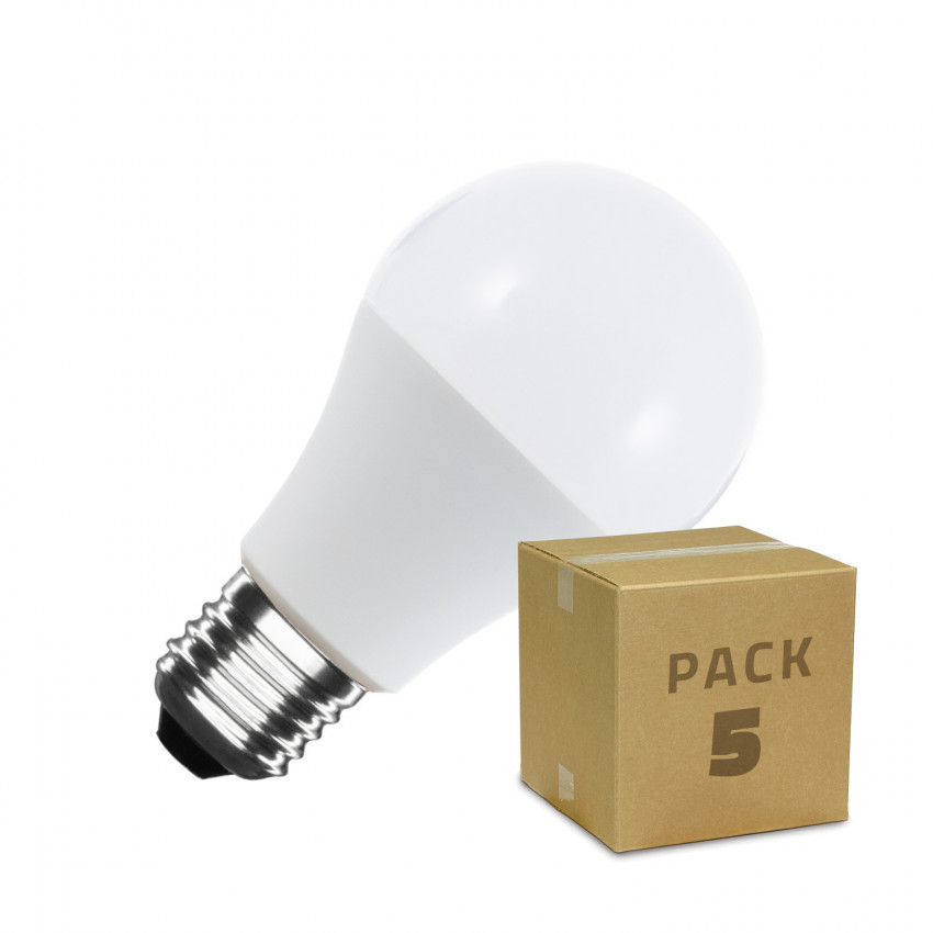 Pack 5st  LED Lampen E27 6W 470 lm A60     