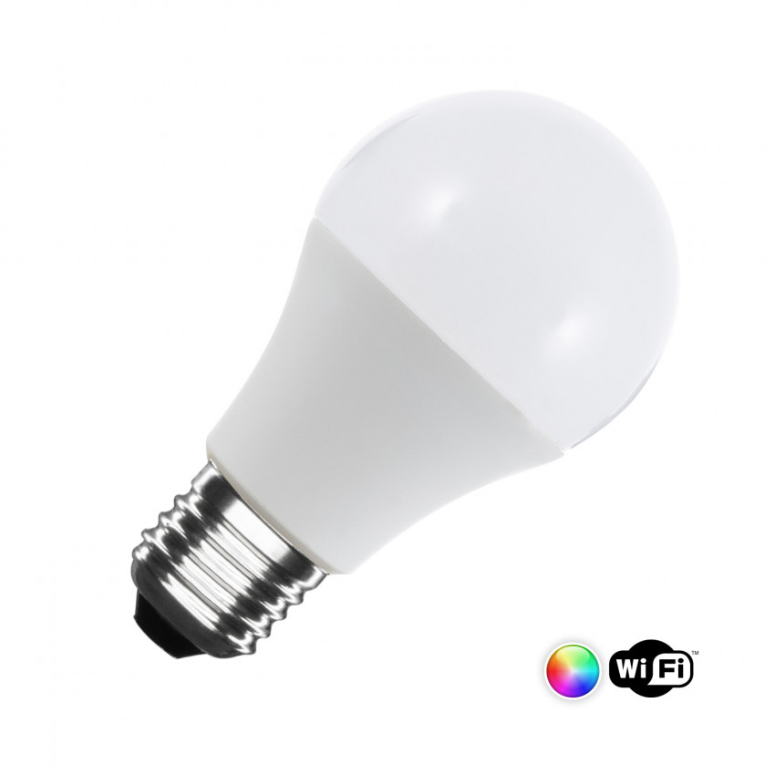 LED Lamp Smart WiFi E27 A60 RGBWW 10W dimbaar 
