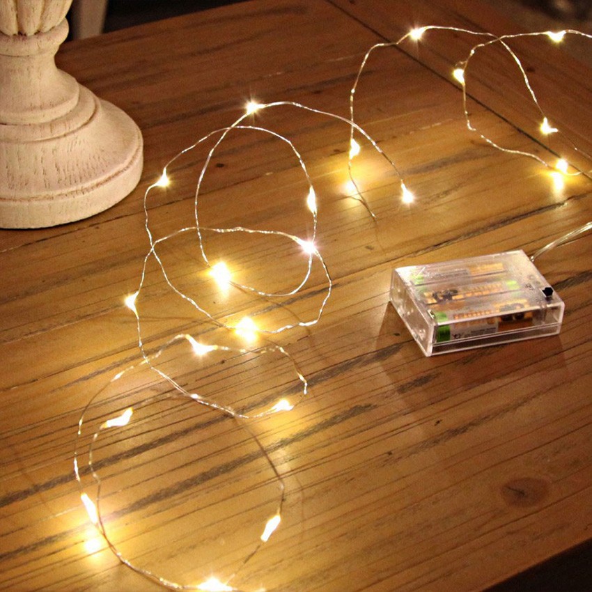 Lichtslinger Rosé Goud LED op Batterijen 5m/10m