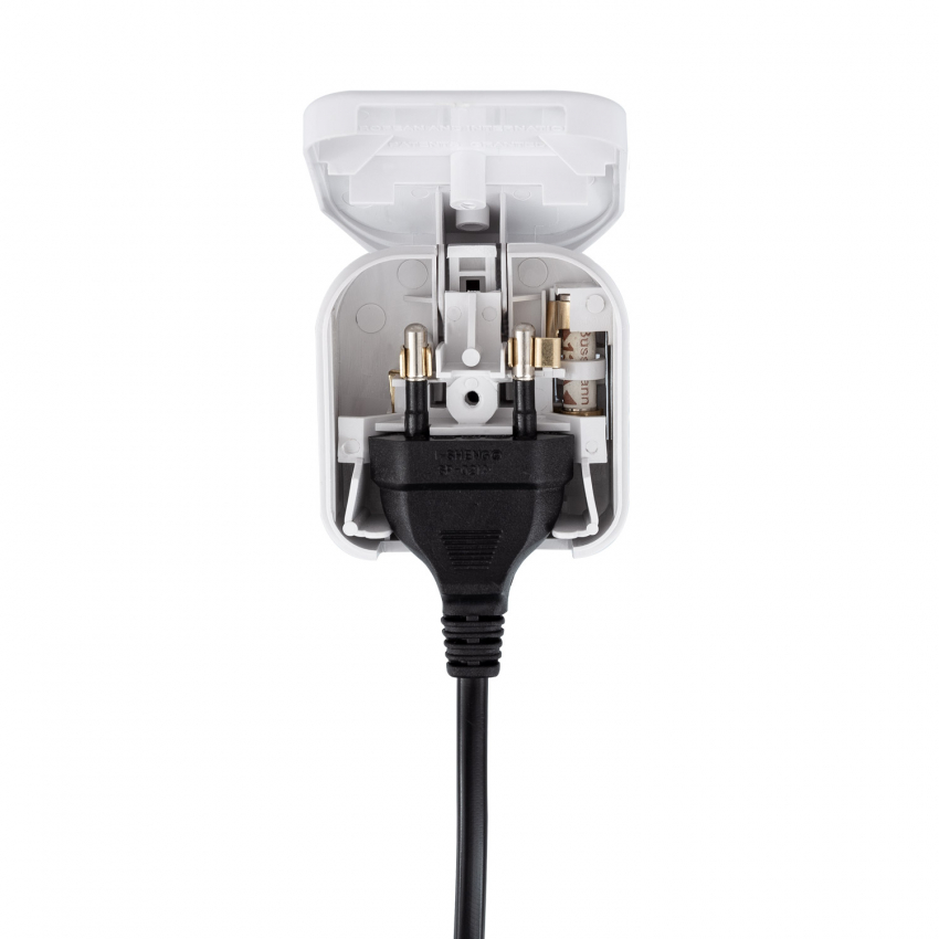 Adaptador Enchufe Tipo C a Enchufe Tipo G (UK)