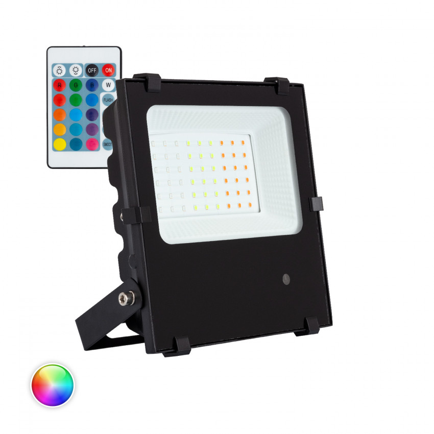 Schijnwerper LED RGB 30W 135lm/W HE PRO Dimbaar IP65