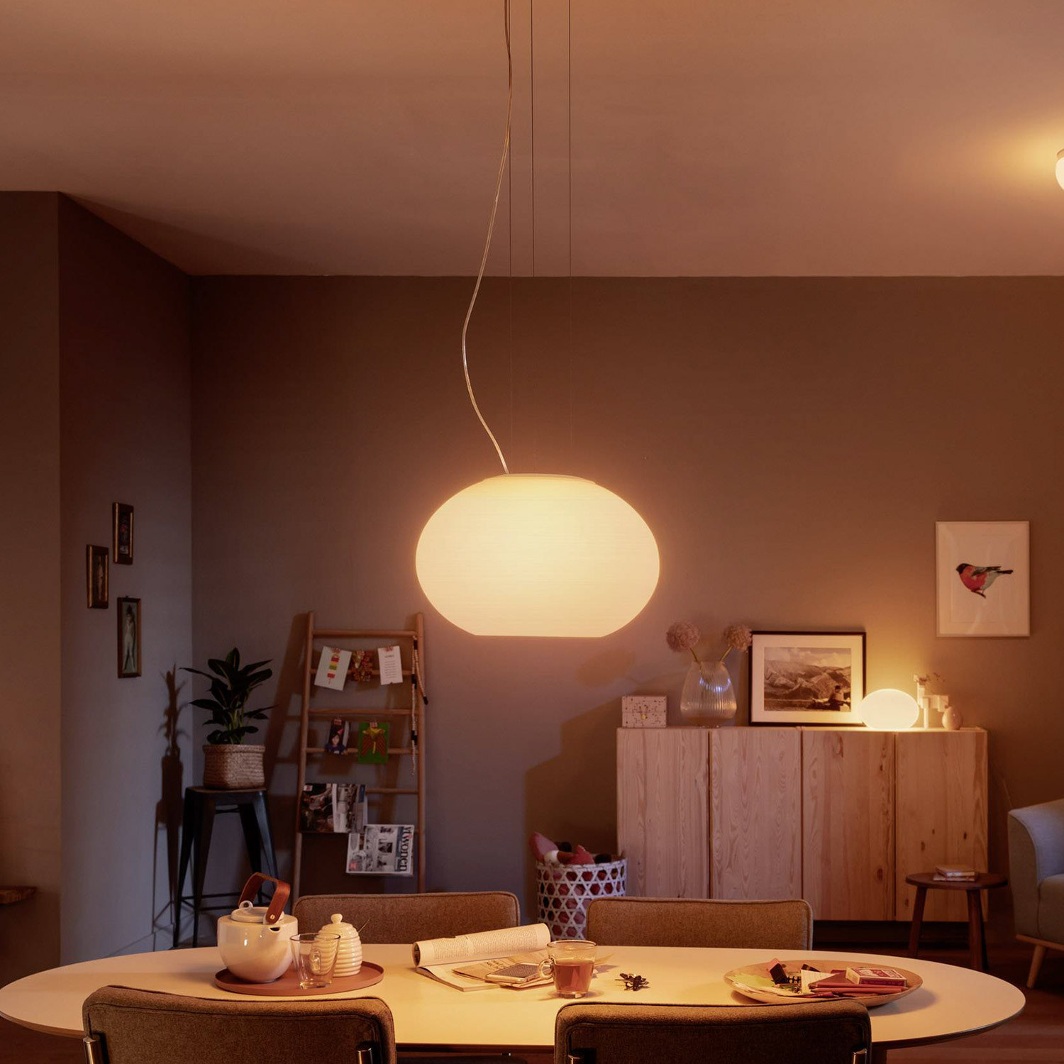Graag gedaan proza keuken Hanglamp LED White Color 39.5W PHILIPS Hue Flourish - Ledkia