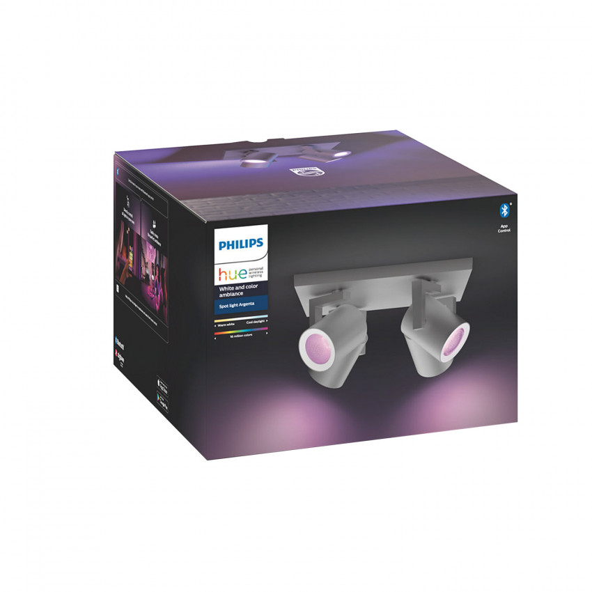 Foco PHILIPS Argenta Regulable Hue 4xGU10 6W