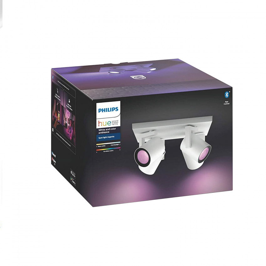 Foco PHILIPS Argenta Regulable Hue 4xGU10 6W