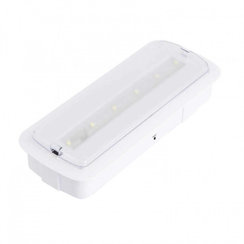 3W LED noodverlichting + plafondkit, permanent / niet-permanent met zelftest en testknop