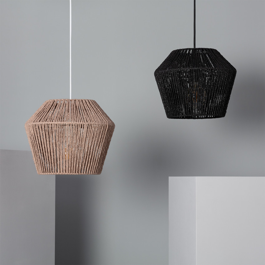 Hanglamp Gevlochten papier Trenza Sauki