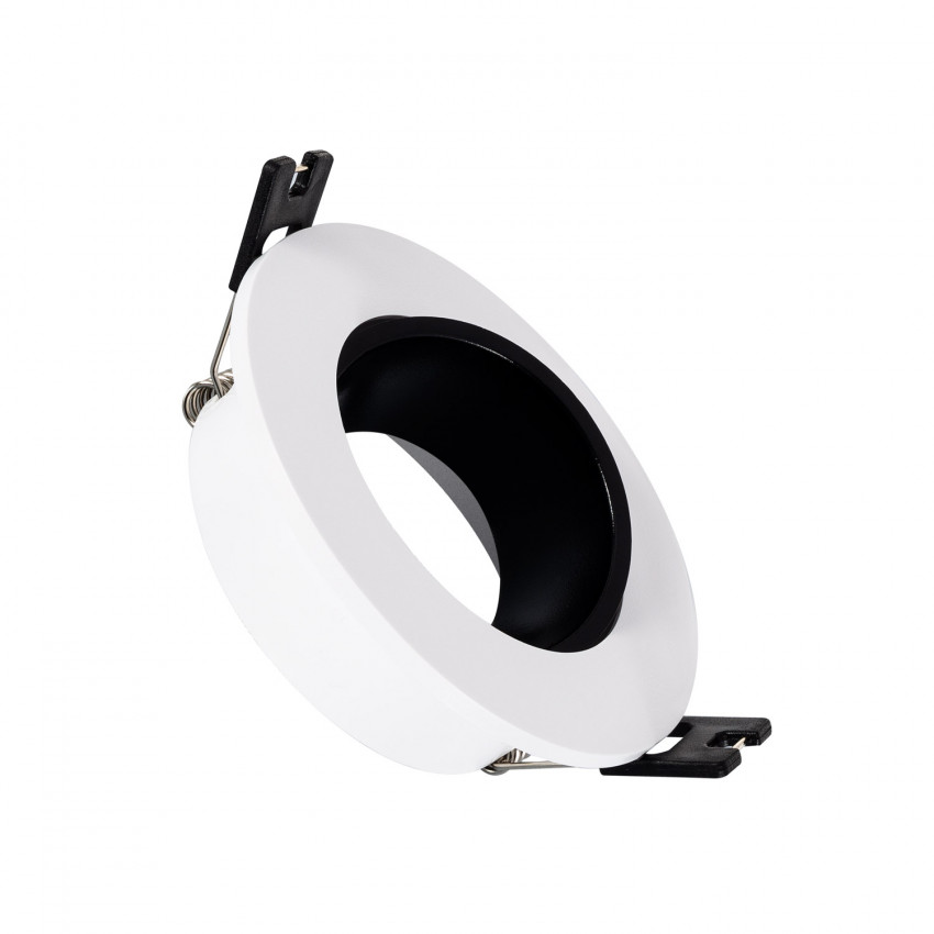 Conische Downlight Ring Laag UGR PC Zwart voor LED GU10 / GU5.3 Lamp  Zaagmaat Ø 90 mm