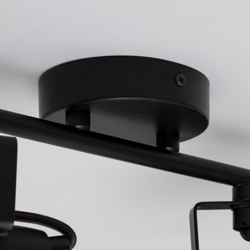 Foco Orientable Emer 2x Negro