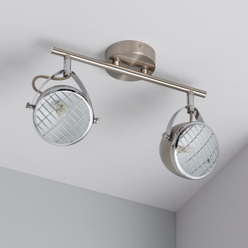 Plafondlamp Aluminium Richtbaar  Emer met 2 Spots Izga