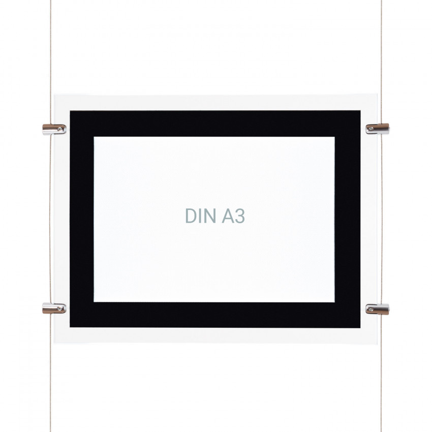 LED display set DIN A3 horizontaal