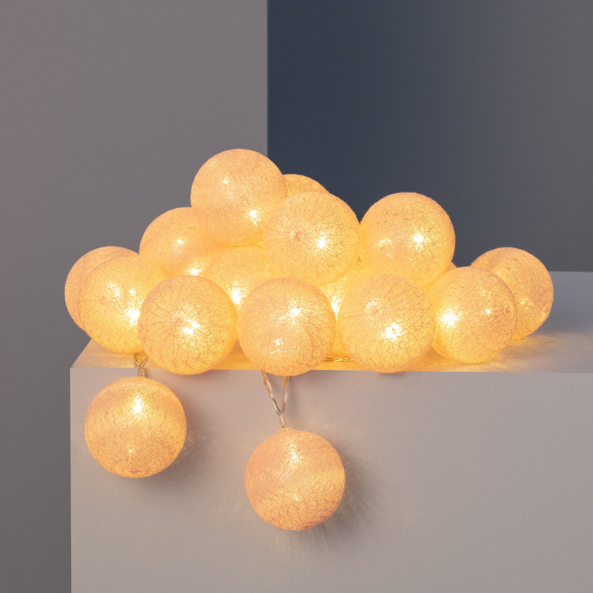 Guinalda 20 Bolas LED Negro