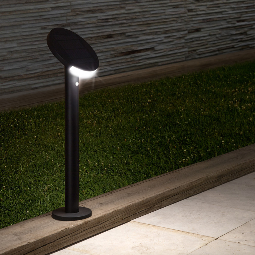 Baliza LED Solar Suez con Detector de Movimiento PIR IP65 80cm
