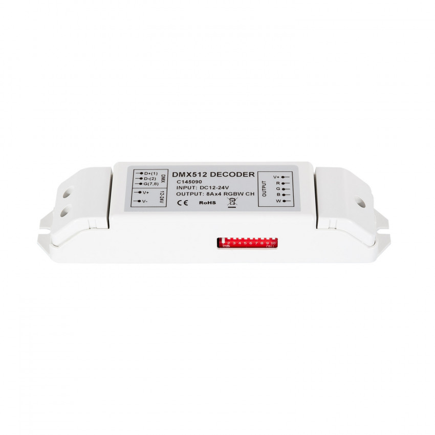 Controler RGBW DMX512 Decoder  4-kanaals  