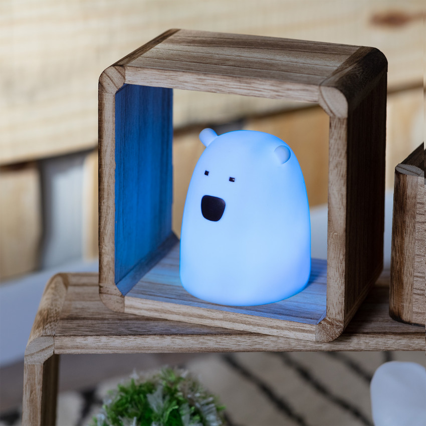 Luz LED Mesita para Niños Oso