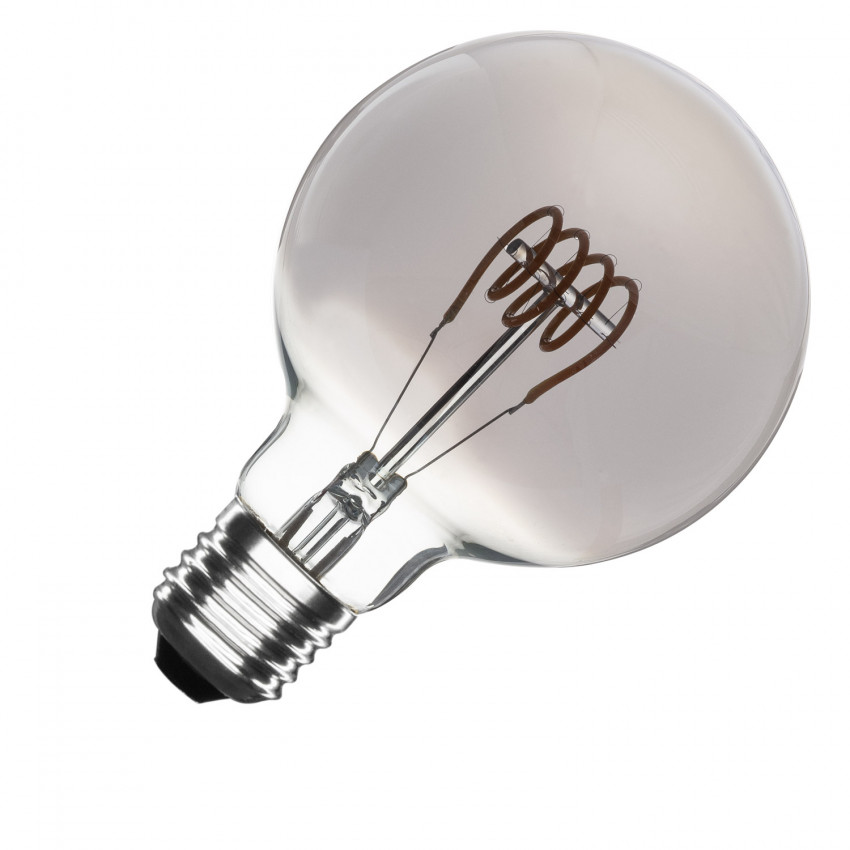 E27 LED Lamp Spiraal smokey filament  G95  4W (dimbaar)