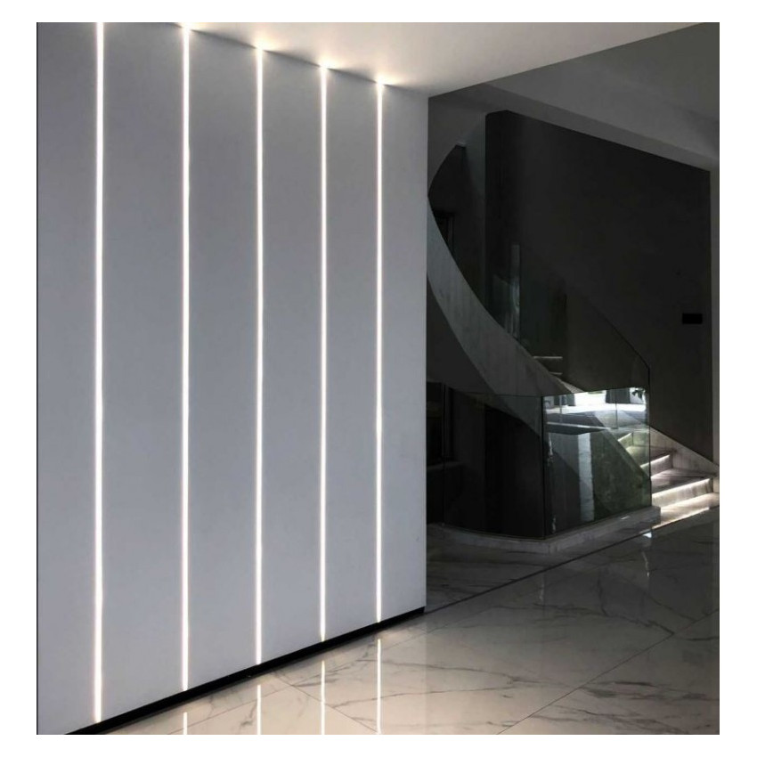 Perfil de Aluminio Empotrado en Escayola para Tira LED a medida