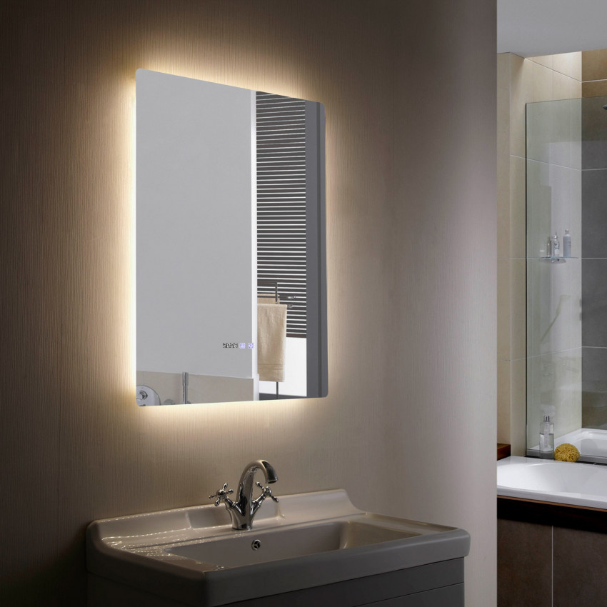 Decoratieve Spiegel LED Grace Anti-condens met Touch 80x60 cm