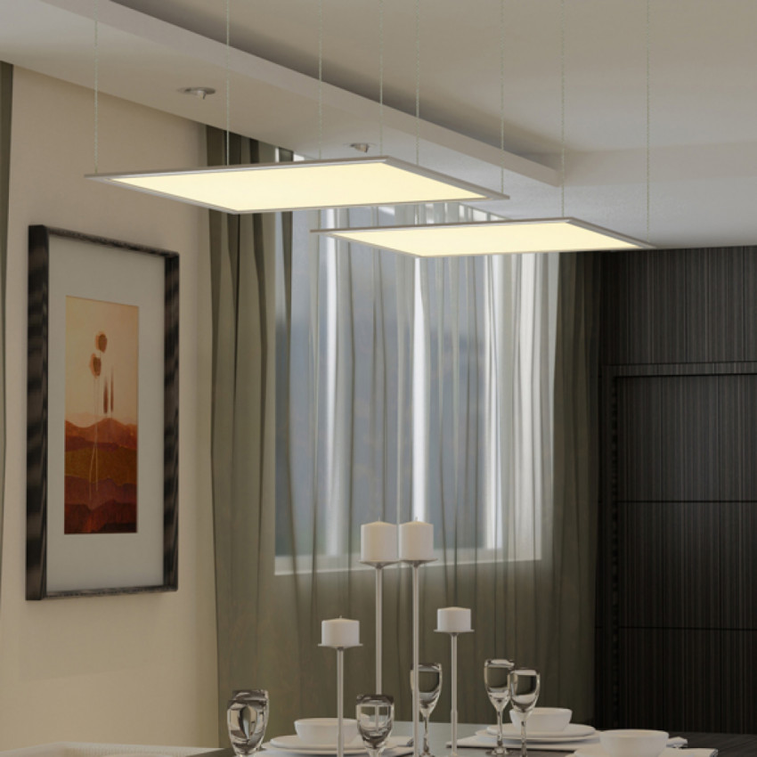 Panel LED 60x60cm 40W 4000lm Microprismático (UGR17) LIFUD + Kit de Suspensión