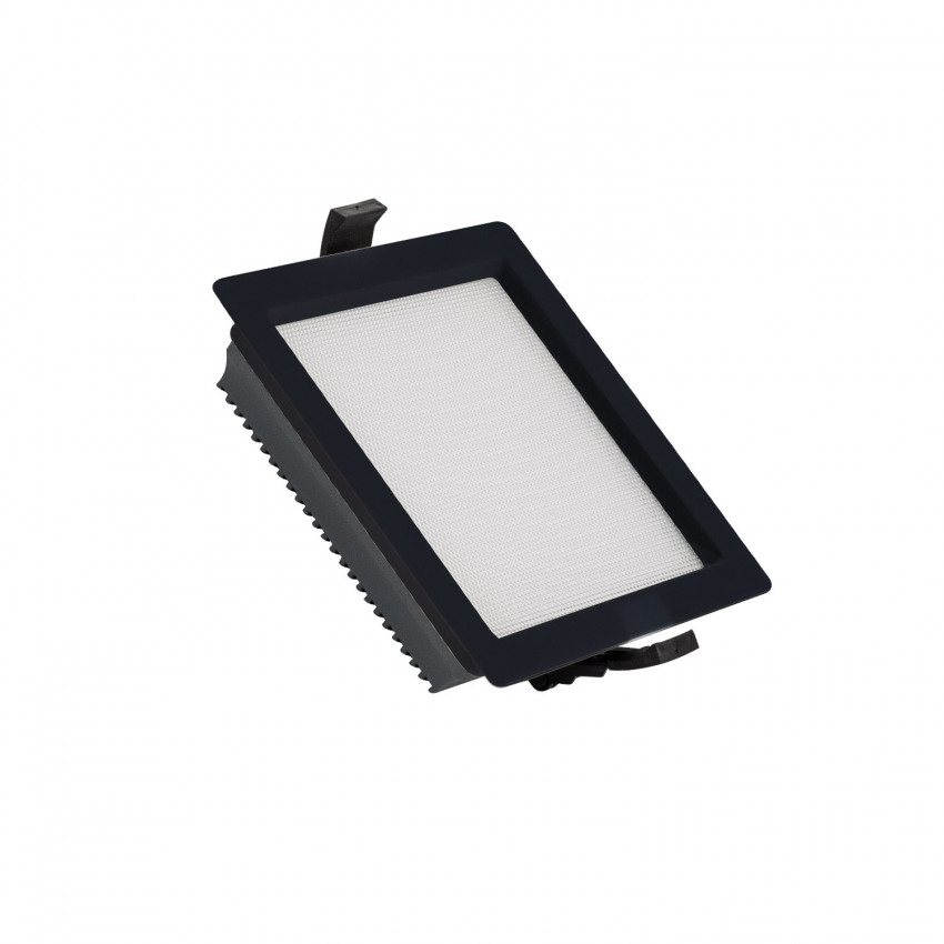 Downlight LED New Aero Slim Vierkant SAMSUNG LED 15W 130 lm/W Microprismatisch (UGR17) LIFUD Zwart Zaag maat 135x135 mm