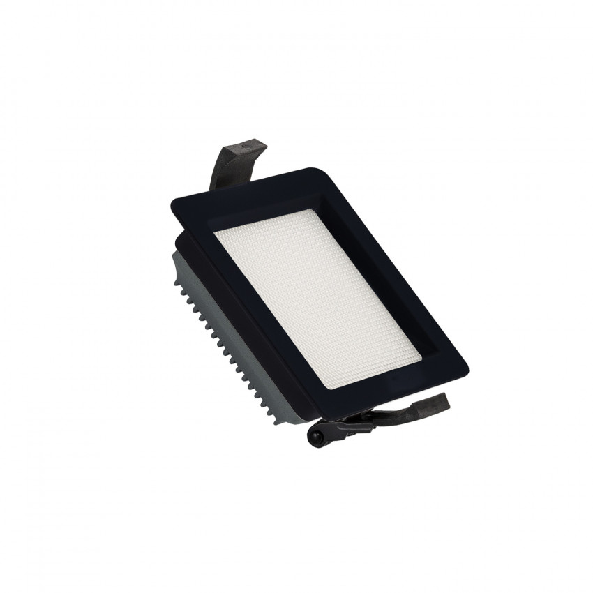 Downlight LED New Aero Slim Vierkant SAMSUNG LED 10W 130lm/W Microprismatisch (UGR17) LIFUD Zwart Zaag maat 85x85 mm