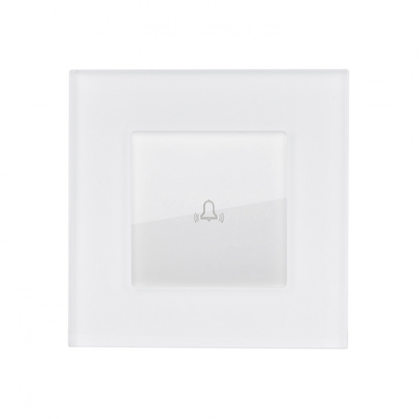Interruptor Simple Pulsador con Marco Cristal Modern